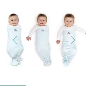 The Ollie swaddle wrap Sky